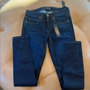 Bebe Blue Skinny Jeans with Classic Indigo Finish